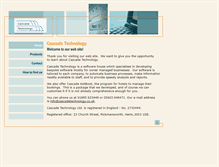 Tablet Screenshot of cascadetechnology.co.uk